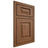 Shiloh Cabinetry Beaded Inset Richmond Alder Plain Cut Walnut Door
