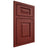 Shiloh Cabinetry Beaded Inset Richmond Cherry Plain Cut Red Door