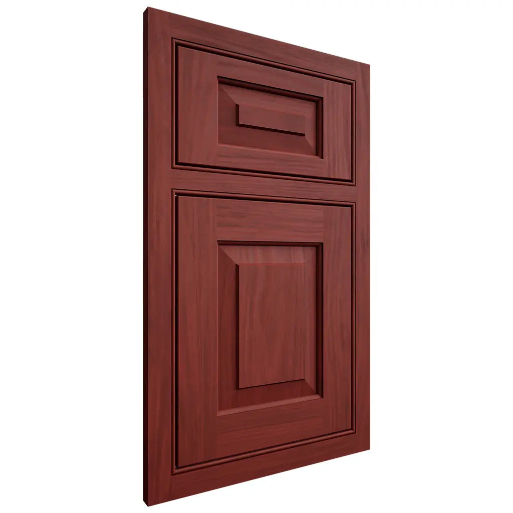 Shiloh Cabinetry Beaded Inset Richmond Cherry Plain Cut Red Door