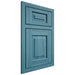 Shiloh Cabinetry Beaded Inset Richmond Hickory Plain Cut Aqua Door