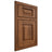 Shiloh Cabinetry Beaded Inset Richmond Hickory Plain Cut Burnt Sugar Door