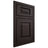 Shiloh Cabinetry Beaded Inset Richmond Maple Plain Cut Espresso Door