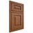 Shiloh Cabinetry Beaded Inset Richmond Red Oak Plain Cut Braun Door