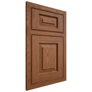 Shiloh Cabinetry Beaded Inset Richmond Red Oak Plain Cut Braun Door