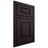 Shiloh Cabinetry Beaded Inset Richmond Red Oak Plain Cut Espresso Door