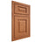 Shiloh Cabinetry Beaded Inset Richmond Red Oak Plain Cut Harvest Door