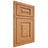 Shiloh Cabinetry Beaded Inset Richmond Red Oak Plain Cut Medium Door
