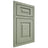 Shiloh Cabinetry Beaded Inset Richmond Red Oak Plain Cut Moss Door