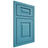 Shiloh Cabinetry Beaded Inset Richmond White Oak Plain Cut Aqua Door
