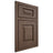 Shiloh Cabinetry Beaded Inset Richmond White Oak Plain Cut Mineral Door