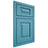 Shiloh Cabinetry Beaded Inset Richmond White Oak Quarter Sawn Aqua Door