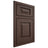 Shiloh Cabinetry Beaded Inset Richmond White Oak Quarter Sawn Dusk Door