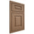 Shiloh Cabinetry Beaded Inset Richmond White Oak Quarter Sawn Medium Door
