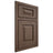 Shiloh Cabinetry Beaded Inset Richmond White Oak Quarter Sawn Mineral Door