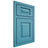 Shiloh Cabinetry Beaded Inset Richmond White Oak Rift Cut Aqua Door