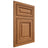 Shiloh Cabinetry Beaded Inset Savannah Alder Plain Cut Caramel Door