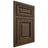 Shiloh Cabinetry Beaded Inset Savannah Alder Plain Cut Caviar Door