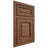 Shiloh Cabinetry Beaded Inset Savannah Alder Plain Cut Cola Door