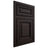 Shiloh Cabinetry Beaded Inset Savannah Alder Plain Cut Espresso Door