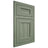 Shiloh Cabinetry Beaded Inset Savannah Hickory Plain Cut Moss Door
