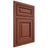 Shiloh Cabinetry Beaded Inset Savannah Maple Plain Cut Cayenne Door