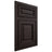 Shiloh Cabinetry Beaded Inset Savannah Maple Plain Cut Espresso Door