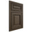 Shiloh Cabinetry Beaded Inset Savannah Maple Plain Cut Perfect Brown Door