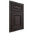 Shiloh Cabinetry Beaded Inset Savannah Poplar Plain Cut Carbon Door