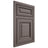 Shiloh Cabinetry Beaded Inset Savannah Poplar Plain Cut Heatherstone Door