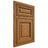 Shiloh Cabinetry Beaded Inset Savannah Red Oak Plain Cut Autumn Door