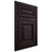 Shiloh Cabinetry Beaded Inset Savannah Red Oak Plain Cut Espresso Door