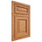 Shiloh Cabinetry Beaded Inset Savannah Red Oak Plain Cut Medium Door