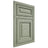 Shiloh Cabinetry Beaded Inset Savannah Red Oak Plain Cut Moss Door