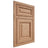 Shiloh Cabinetry Beaded Inset Savannah Red Oak Plain Cut Natural Door