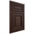 Shiloh Cabinetry Beaded Inset Savannah Walnut Plain Cut Bison Door