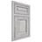 Shiloh Cabinetry Beaded Inset Savannah Walnut Plain Cut Stratus Door