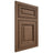 Shiloh Cabinetry Beaded Inset Savannah White Oak Plain Cut Autumn Door