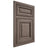 Shiloh Cabinetry Beaded Inset Savannah White Oak Plain Cut Clay Door