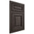 Shiloh Cabinetry Beaded Inset Savannah White Oak Plain Cut Creekside Door