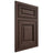 Shiloh Cabinetry Beaded Inset Savannah White Oak Plain Cut Dusk Door