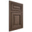 Shiloh Cabinetry Beaded Inset Savannah White Oak Plain Cut Mineral Door