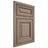 Shiloh Cabinetry Beaded Inset Savannah White Oak Quarter Sawn Almond Door