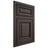 Shiloh Cabinetry Beaded Inset Savannah White Oak Quarter Sawn Creekside Door