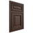 Shiloh Cabinetry Beaded Inset Savannah White Oak Quarter Sawn Dusk Door