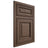 Shiloh Cabinetry Beaded Inset Savannah White Oak Quarter Sawn Mineral Door