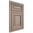 Shiloh Cabinetry Beaded Inset Savannah White Oak Quarter Sawn Whitewash Door