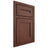 Shiloh Cabinetry Beaded Inset Scottsdale Cherry Plain Cut Bourbon Door
