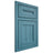Shiloh Cabinetry Beaded Inset Scottsdale Hickory Plain Cut Aqua Door