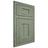 Shiloh Cabinetry Beaded Inset Scottsdale Hickory Plain Cut Moss Door