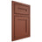 Shiloh Cabinetry Beaded Inset Scottsdale Maple Plain Cut Cayenne Door